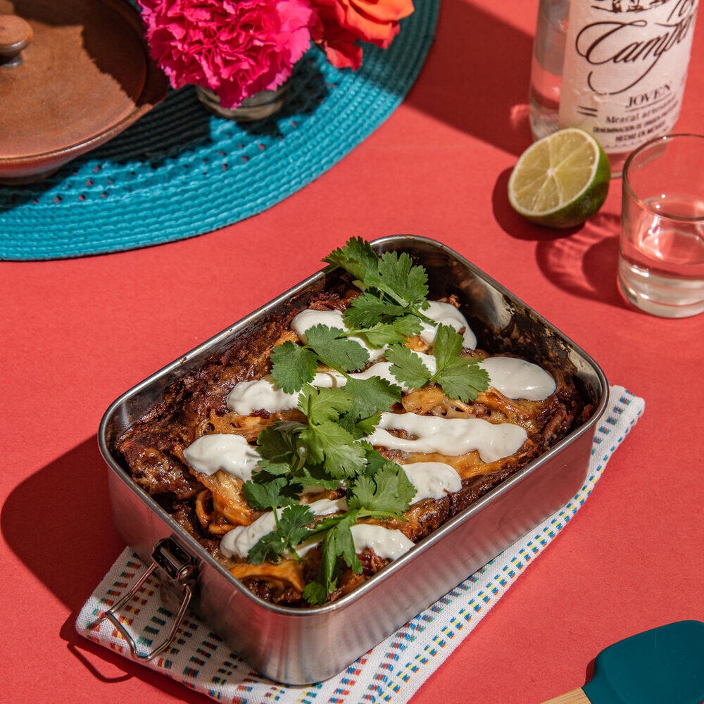 Galaxy Taco - Chicken Enchiladas Rojas