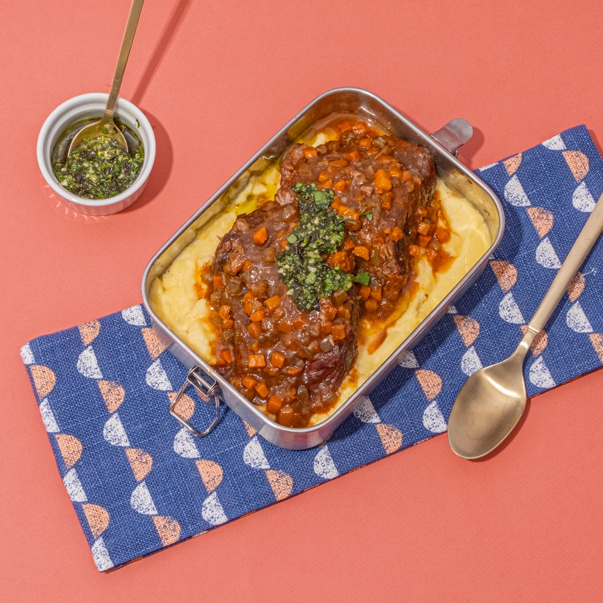 Abner & Amanda - Italian Short Ribs with Polenta