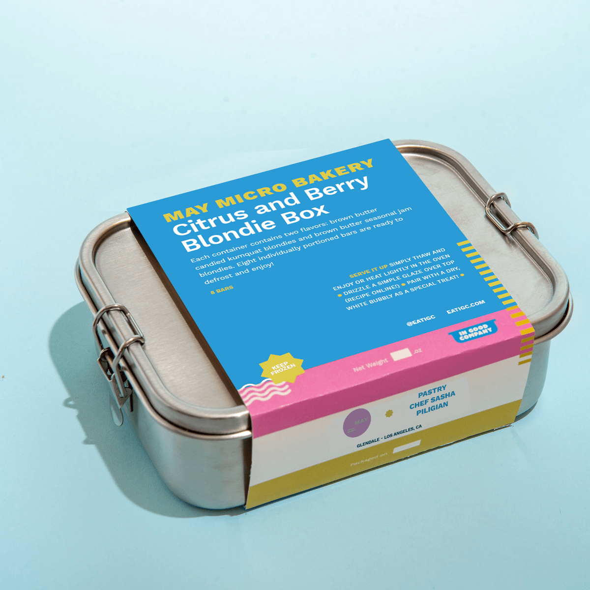 May Microbakery - Citrus & Berry Blondie Box